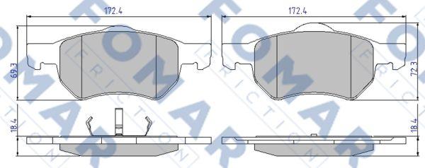 FOMAR Friction FO 922781 - Jarrupala, levyjarru inparts.fi