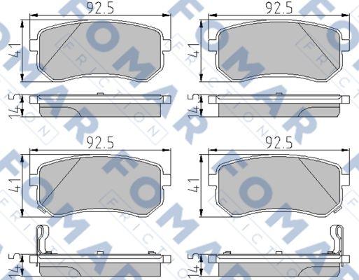 FOMAR Friction FO 927681 - Jarrupala, levyjarru inparts.fi