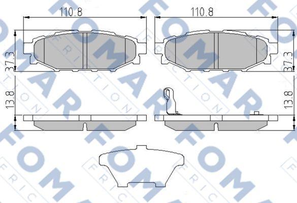 FOMAR Friction FO 974081 - Jarrupala, levyjarru inparts.fi