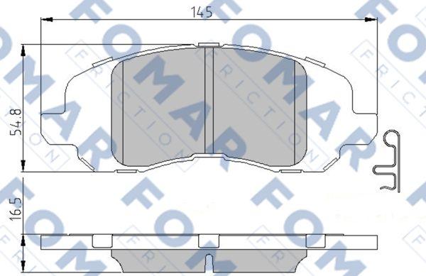 FOMAR Friction FO 973981 - Jarrupala, levyjarru inparts.fi