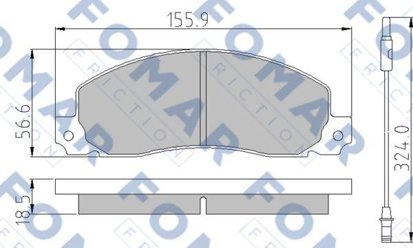 FOMAR Friction FO 499681 - Jarrupala, levyjarru inparts.fi