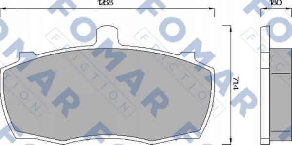 FOMAR Friction FO 499081 - Jarrupala, levyjarru inparts.fi