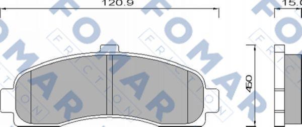 FOMAR Friction FO 495981 - Jarrupala, levyjarru inparts.fi