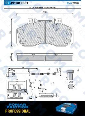 FOMAR Friction FO 495181 - Jarrupala, levyjarru inparts.fi