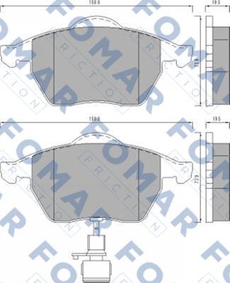 FOMAR Friction FO 495781 - Jarrupala, levyjarru inparts.fi