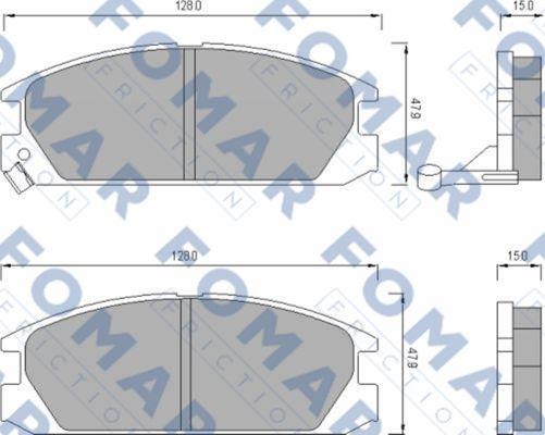 FOMAR Friction FO 496881 - Jarrupala, levyjarru inparts.fi