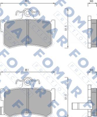 FOMAR Friction FO 491381 - Jarrupala, levyjarru inparts.fi