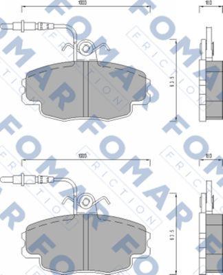 FOMAR Friction FO 498681 - Jarrupala, levyjarru inparts.fi