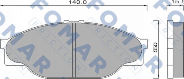 FOMAR Friction FO 493981 - Jarrupala, levyjarru inparts.fi