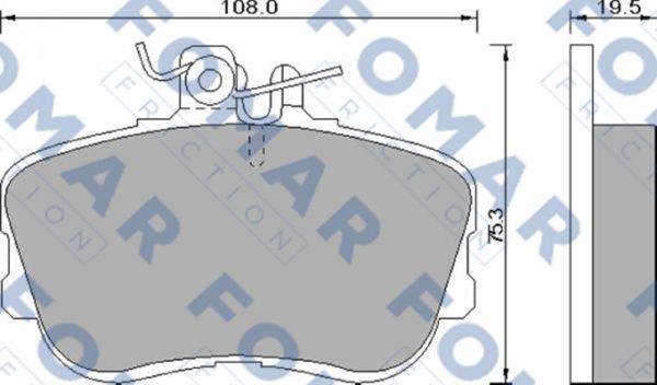 FOMAR Friction FO 493781 - Jarrupala, levyjarru inparts.fi