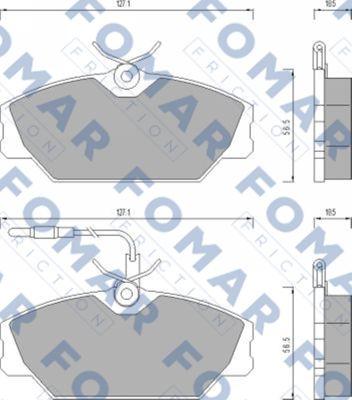 FOMAR Friction FO 492681 - Jarrupala, levyjarru inparts.fi