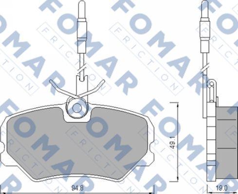 FOMAR Friction FO 492281 - Jarrupala, levyjarru inparts.fi