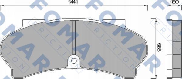 FOMAR Friction FO 449981 - Jarrupala, levyjarru inparts.fi