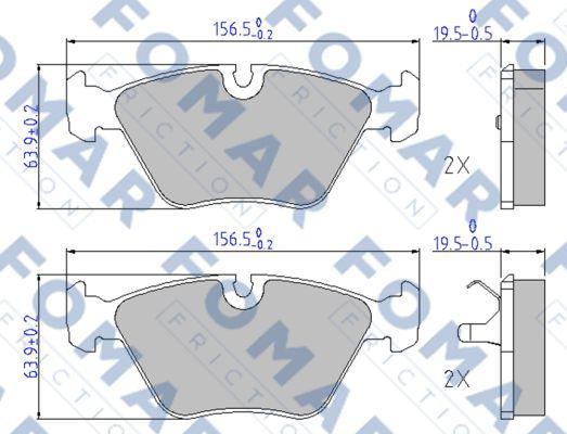 FOMAR Friction FO 449481 - Jarrupala, levyjarru inparts.fi