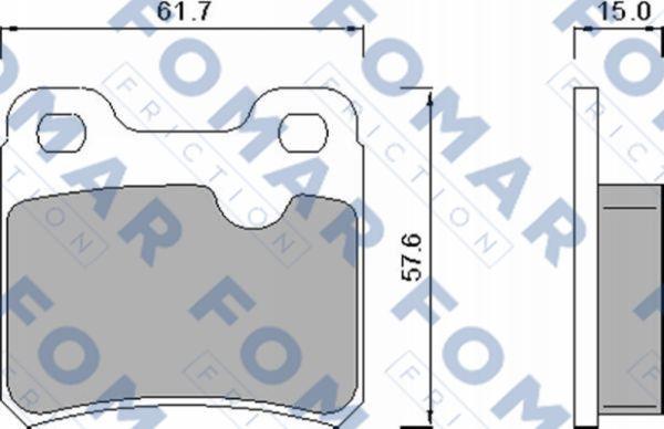 FOMAR Friction FO 445981 - Jarrupala, levyjarru inparts.fi