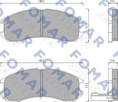 FOMAR Friction FO 445081 - Jarrupala, levyjarru inparts.fi