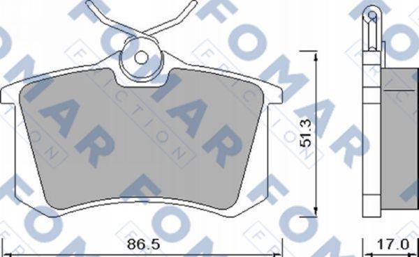 FOMAR Friction FO 448181 - Jarrupala, levyjarru inparts.fi