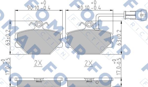 FOMAR Friction FO 448281 - Jarrupala, levyjarru inparts.fi