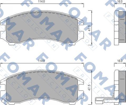 FOMAR Friction FO 443681 - Jarrupala, levyjarru inparts.fi