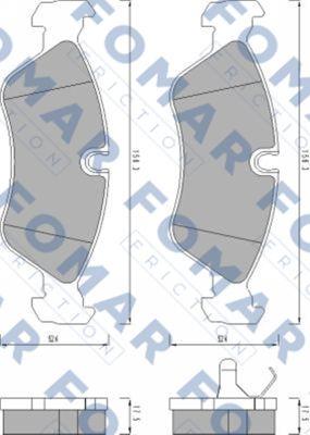 FOMAR Friction FO 443381 - Jarrupala, levyjarru inparts.fi