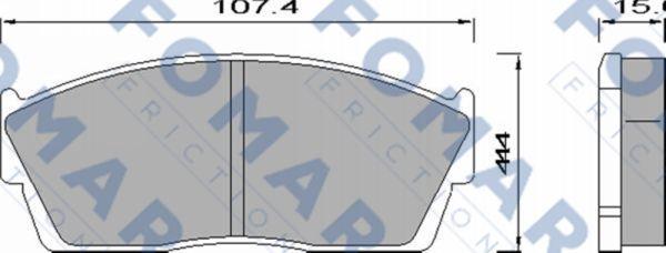 FOMAR Friction FO 442181 - Jarrupala, levyjarru inparts.fi