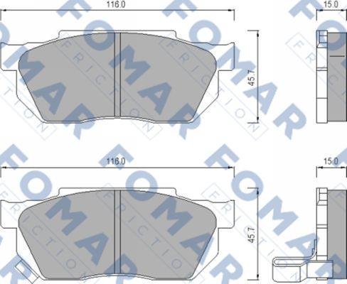 FOMAR Friction FO 447581 - Jarrupala, levyjarru inparts.fi