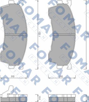 FOMAR Friction FO 459481 - Jarrupala, levyjarru inparts.fi