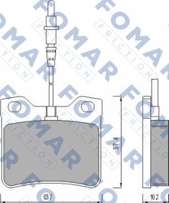 FOMAR Friction FO 454881 - Jarrupala, levyjarru inparts.fi