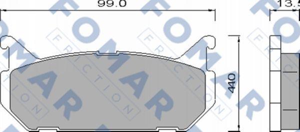 FOMAR Friction FO 455181 - Jarrupala, levyjarru inparts.fi