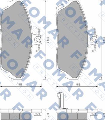 FOMAR Friction FO 456181 - Jarrupala, levyjarru inparts.fi