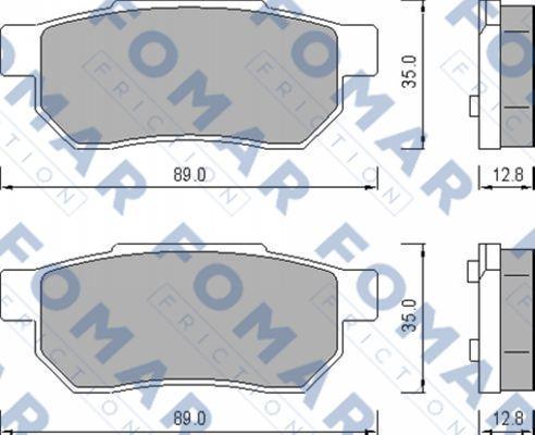 FOMAR Friction FO 456381 - Jarrupala, levyjarru inparts.fi