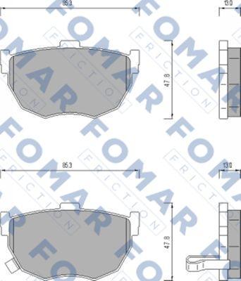 FOMAR Friction FO 451681 - Jarrupala, levyjarru inparts.fi