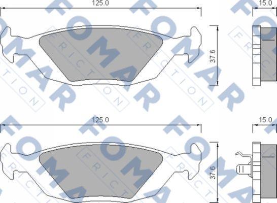 FOMAR Friction FO 451181 - Jarrupala, levyjarru inparts.fi