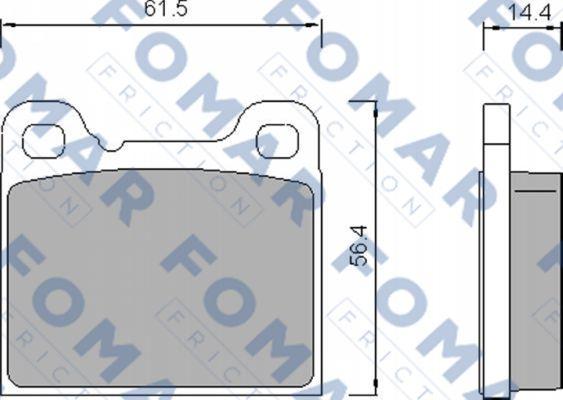 FOMAR Friction FO 458781 - Jarrupala, levyjarru inparts.fi