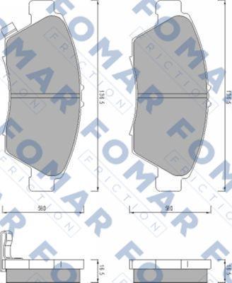 FOMAR Friction FO 453481 - Jarrupala, levyjarru inparts.fi