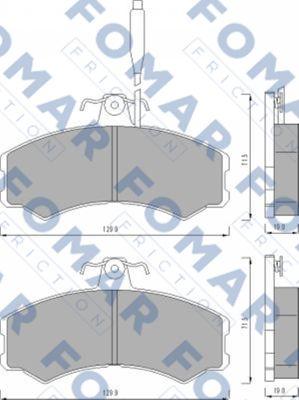 FOMAR Friction FO 453081 - Jarrupala, levyjarru inparts.fi