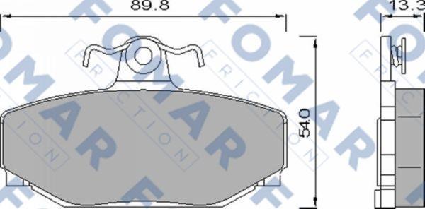 FOMAR Friction FO 457081 - Jarrupala, levyjarru inparts.fi