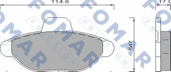 FOMAR Friction FO 465981 - Jarrupala, levyjarru inparts.fi