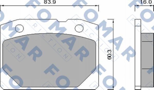 FOMAR Friction FO 465686 - Jarrupala, levyjarru inparts.fi