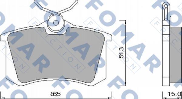 FOMAR Friction FO 465381 - Jarrupala, levyjarru inparts.fi