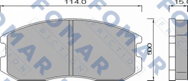 FOMAR Friction FO 460181 - Jarrupala, levyjarru inparts.fi