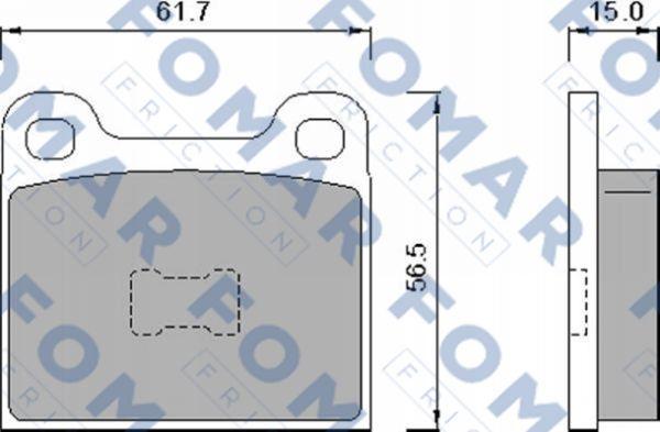 FOMAR Friction FO 460888 - Jarrupala, levyjarru inparts.fi