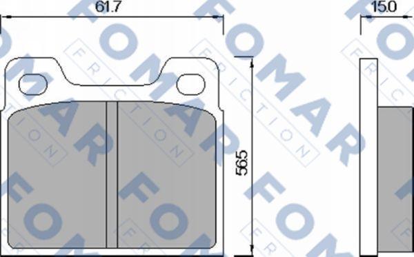 FOMAR Friction FO 460285 - Jarrupala, levyjarru inparts.fi