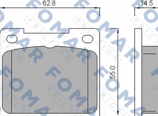 FOMAR Friction FO 461585 - Jarrupala, levyjarru inparts.fi