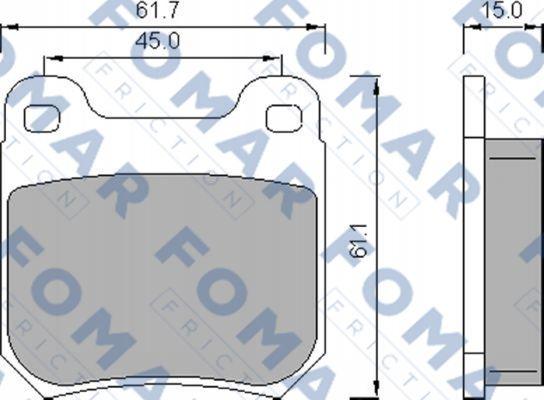 FOMAR Friction FO 468781 - Jarrupala, levyjarru inparts.fi