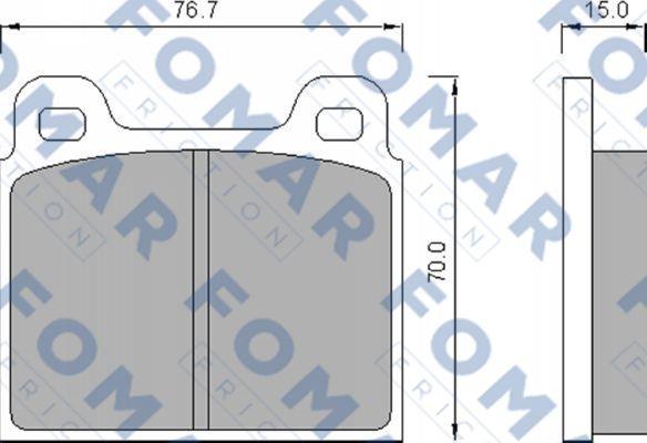 FOMAR Friction FO 463281 - Jarrupala, levyjarru inparts.fi