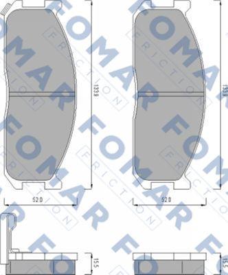 FOMAR Friction FO 462881 - Jarrupala, levyjarru inparts.fi