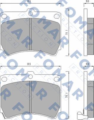 FOMAR Friction FO 462281 - Jarrupala, levyjarru inparts.fi