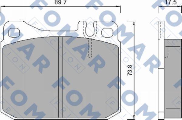 FOMAR Friction FO 467981 - Jarrupala, levyjarru inparts.fi