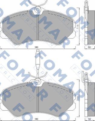 FOMAR Friction FO 467481 - Jarrupala, levyjarru inparts.fi